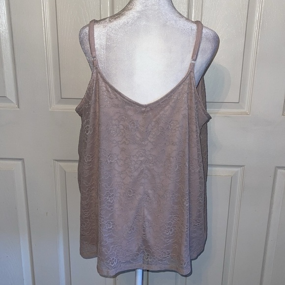 Torrid Light Pink Lace Overlay Cami - Picture 2 of 5